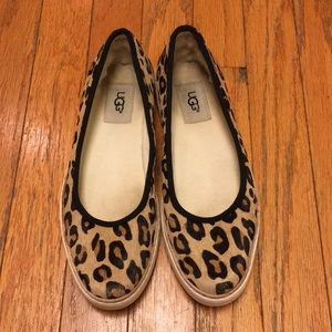 Leopard calf hair ballet sneakers 7